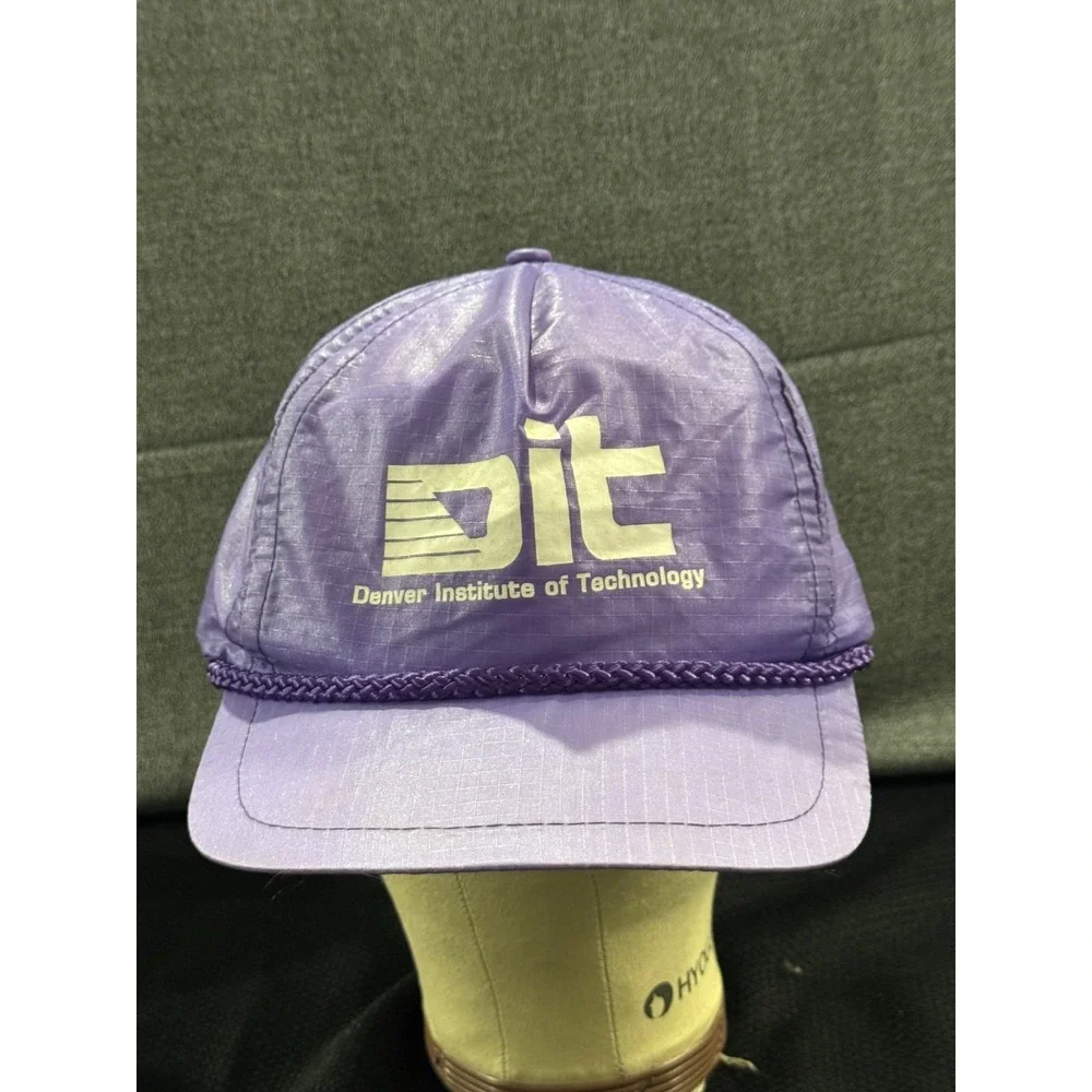 VTG Sportcap Supreme Hat Men One Size Purple Denver Institute of Technology Cap